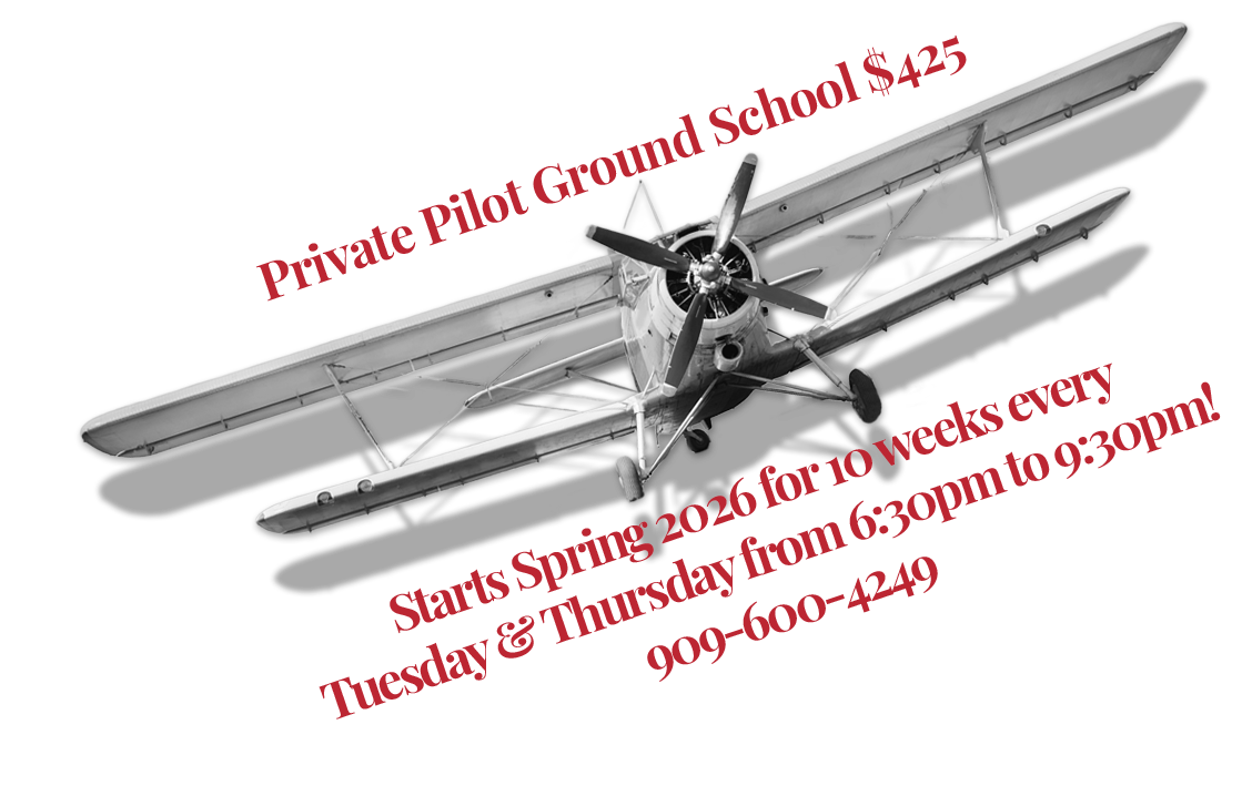 Private Pilot Ground School starts Spring 2026